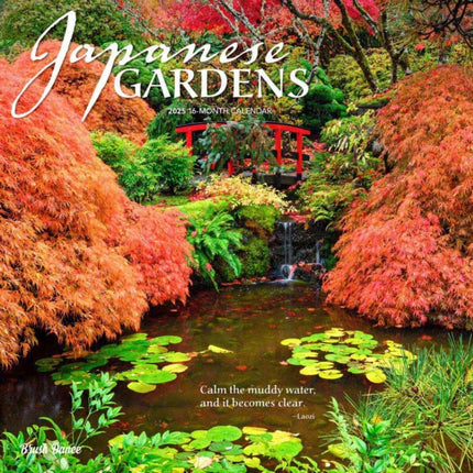 Japanese Gardens 2025 12 X 24 Inch Monthly Square