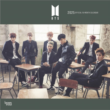 Bts Official 2025 12 X 24 Inch Monthly Square