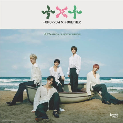 Txt Official 2025 12 X 24 Inch Monthly Square