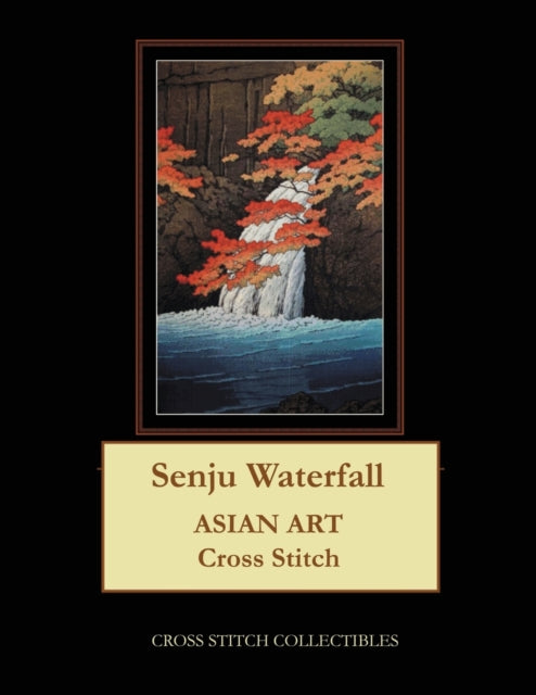 Senju Waterfall: Asian Art Cross Stitch Pattern