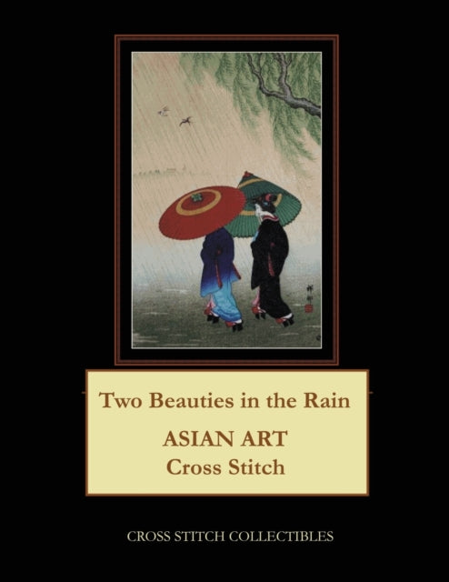 Two Beauties in the Rain: Asian Art Cross Stitch Patterns