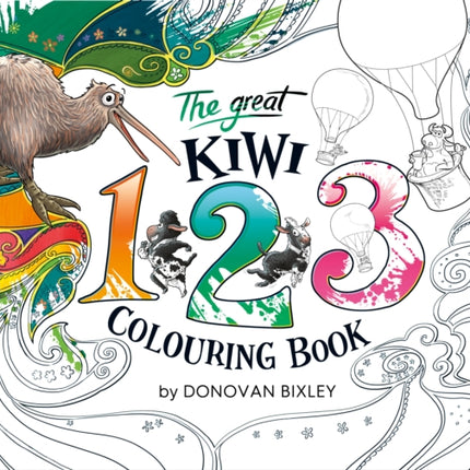 The Great Kiwi 123 Colouring Book