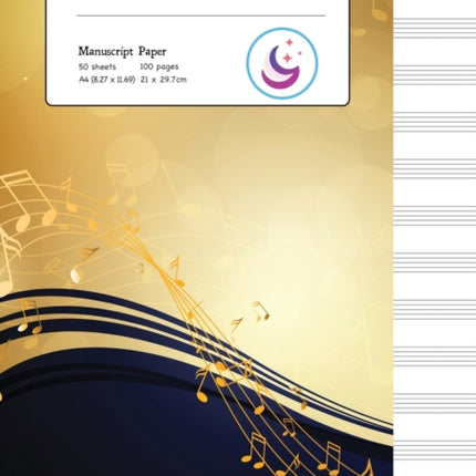 Manuscript Paper: Yellow Notes A4 Blank Sheet Music Notebook