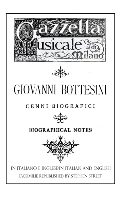 Giovanni Bottesini Cenni Biografici/Biographical