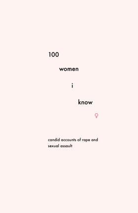 100 Women I Know: Candid accounts of rape and sexual assault