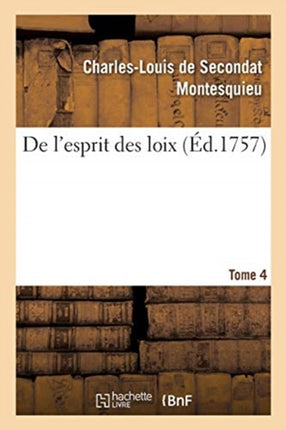 de l'Esprit Des Loix