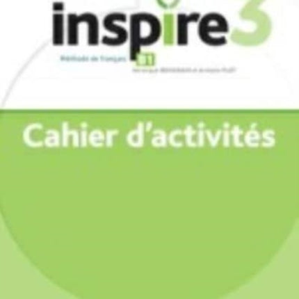 Inspire 3: Cahier d'activites + audio en telechargement