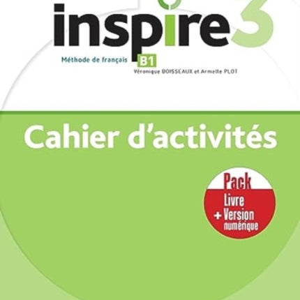 Inspire 3- Pack - Cahier d'activités + Version numérique