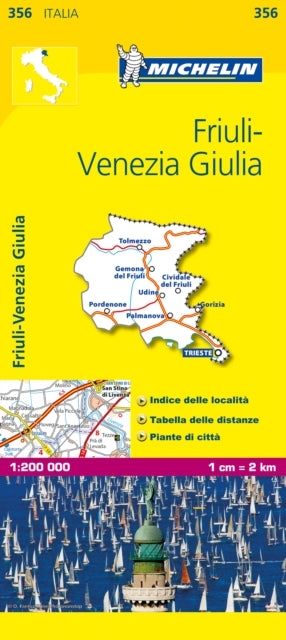 Friuli Venezia Giulia - Michelin Local Map 356: Map