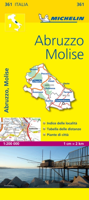 Abruzzo & Molise - Michelin Local Map 361: Map