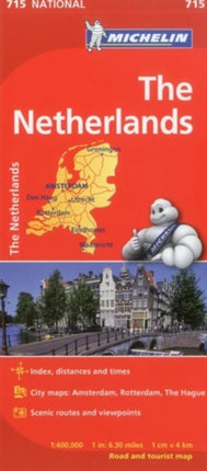 The Netherlands - Michelin National Map 715