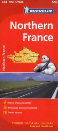 Northern France - Michelin National Map 724