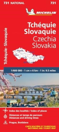 Czech Republic, Slovak Republic - Michelin National Map 731