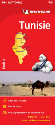 Tunisia - Michelin National Map 744: Map