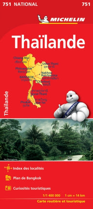 Thailand - Michelin National Map 751: Map