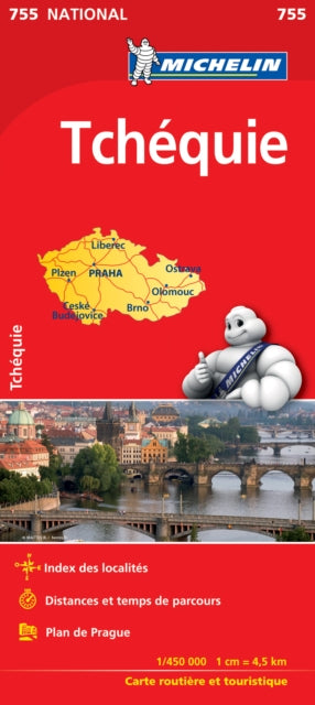 Czechia - Michelin National Map 755: Map