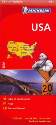 USA - Michelin National Map 761