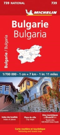 Bulgaria - Michelin National Map 739