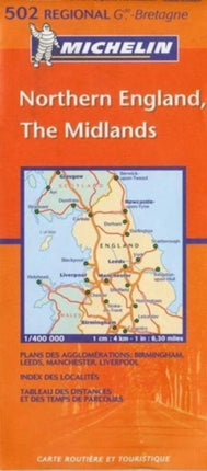 Northern England - Michelin Regional Map 502