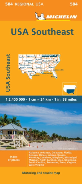 Michelin USA Southeast Map 584