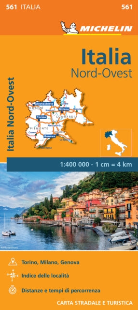 Italy Northwest - Michelin Regional Map 561: Map