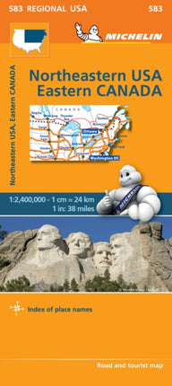 Northeastern USA, Eastern Canada - Michelin Regional Map 583: Map