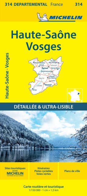 HauteSaone  Vosges  Michelin Local Map 314