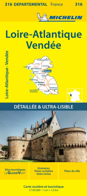 Loire-Atlantique Vendee - Michelin Local Map 316: Map