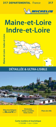 Indre-et-Loire Maine-et-Loire - Michelin Local Map 317: Map