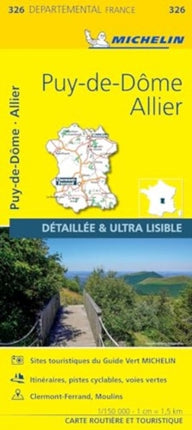 Allier  Puy-de-De - Michelin Local Map 326: Map