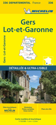 Gers  LotetGaronne  Michelin Local Map 336