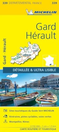 Gard, Herault - Michelin Local Map 339: Map