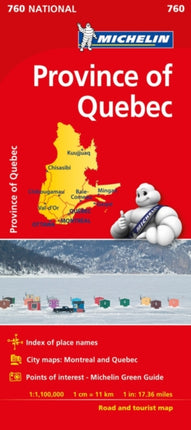 Quebec - Michelin National Map 760