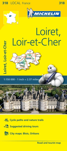 Loiret, Loir-et-Cher - Michelin Local Map 318: Map