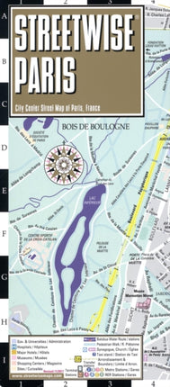 Streetwise Paris Map - Laminated City Center Street Map of Paris, France: City Plans