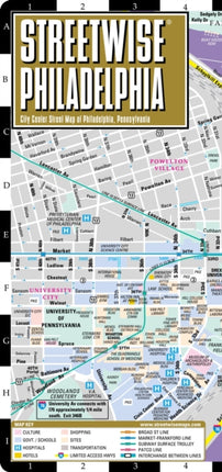 Streetwise Philadelphia Map - Laminated City Center Street Map of Philadelphia, Pennsylvania: City Plans