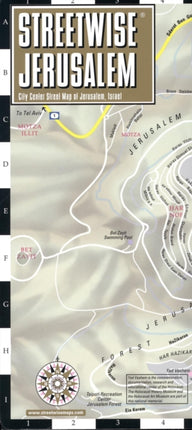 Streetwise Jerusalem Map - Laminated City Center Street Map of Jerusalem, Israel: City Plans