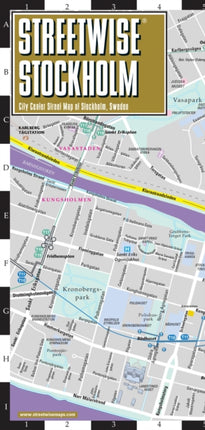 Streetwise Map Stockholm Laminated City Center