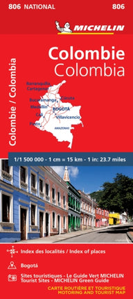 Colombia - Michelin National Map 806: Map