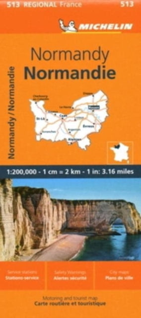 Normandy - Michelin Regional Map 513