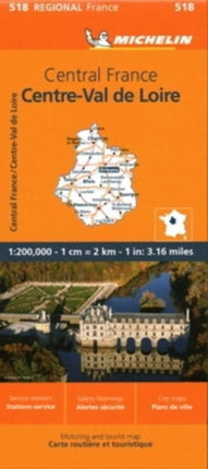 Centre - Michelin Regional Map 518