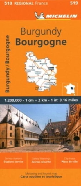 Burgundy - Michelin Regional Map 519