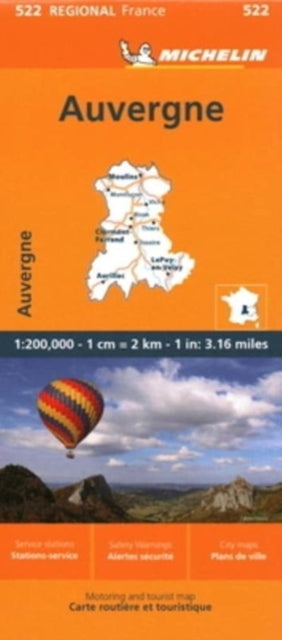 Auvergne Limousin - Michelin Regional Map 522