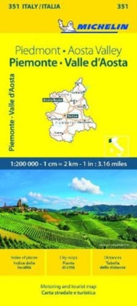 Piemonte & VA - Michelin Local Map 351