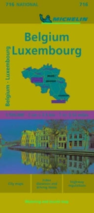 Belgium & Luxembourg - Michelin National Map 716