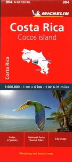 Costa Rica - National Map 804