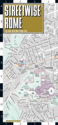 Streetwise Rome Map - Laminated City Center Street Map of Rome, Italy: City Plan