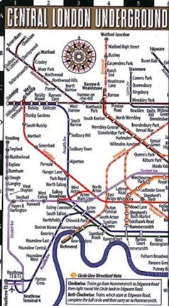 Streetwise London Underground Map - Laminated Map of the London Underground, England: City Plan