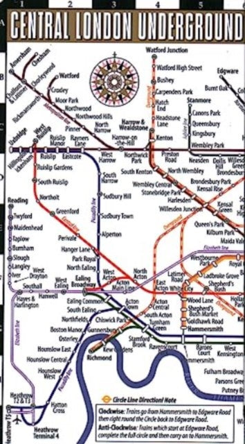 Streetwise London Underground Map - Laminated Map of the London Underground, England: City Plan