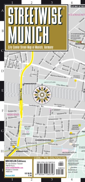 Streetwise Edinburgh Map - Laminated City Center Street Map of Edinburgh, Scotland: City Plans